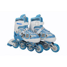 Inline skates with PU flash wheels